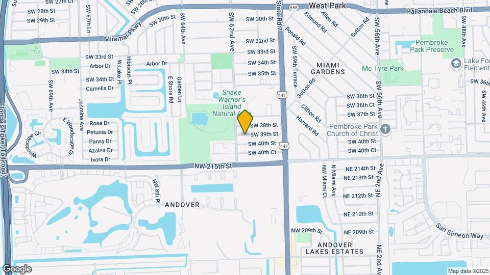 6128 SW 39th St Map and Location Details