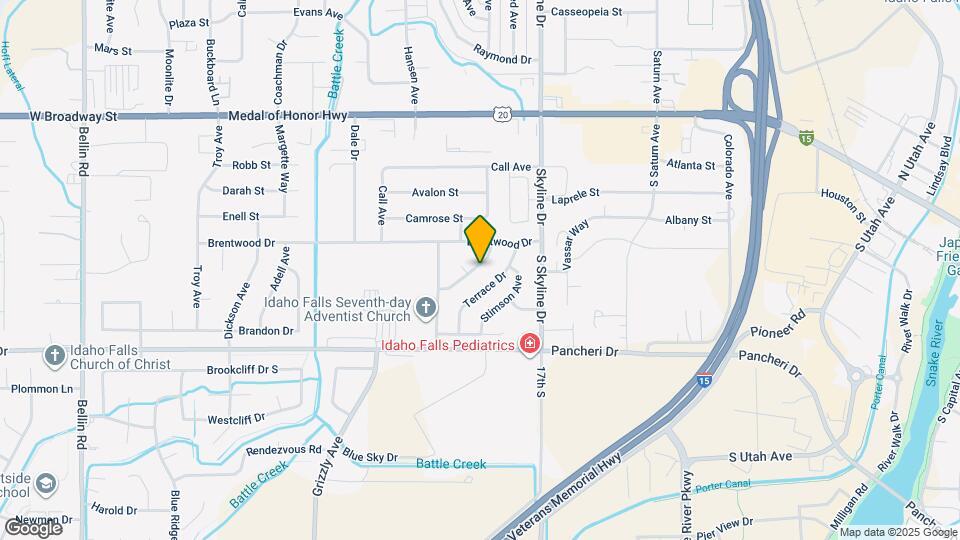 615 Crestview Ave Map and Location Details