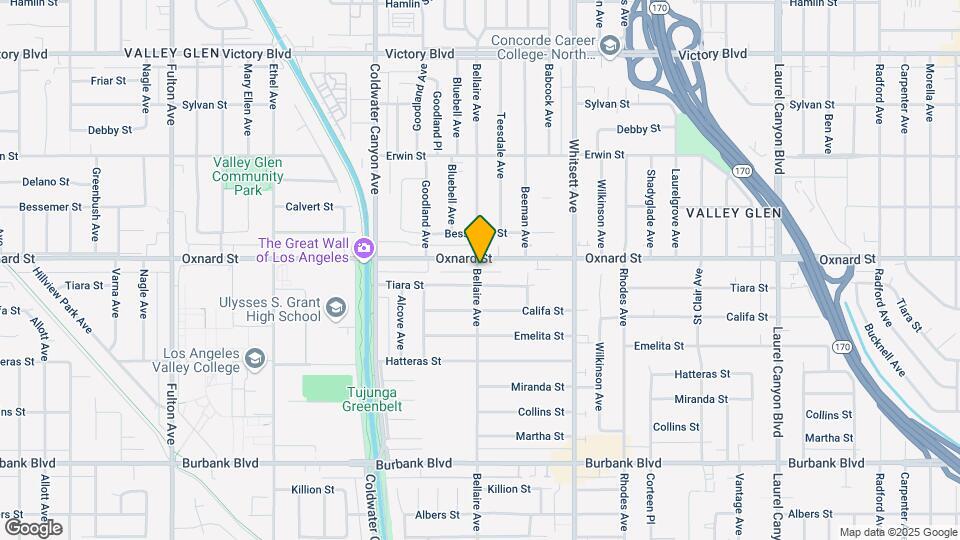 12660 Oxnard St, Unit 12660 Map and Location Details