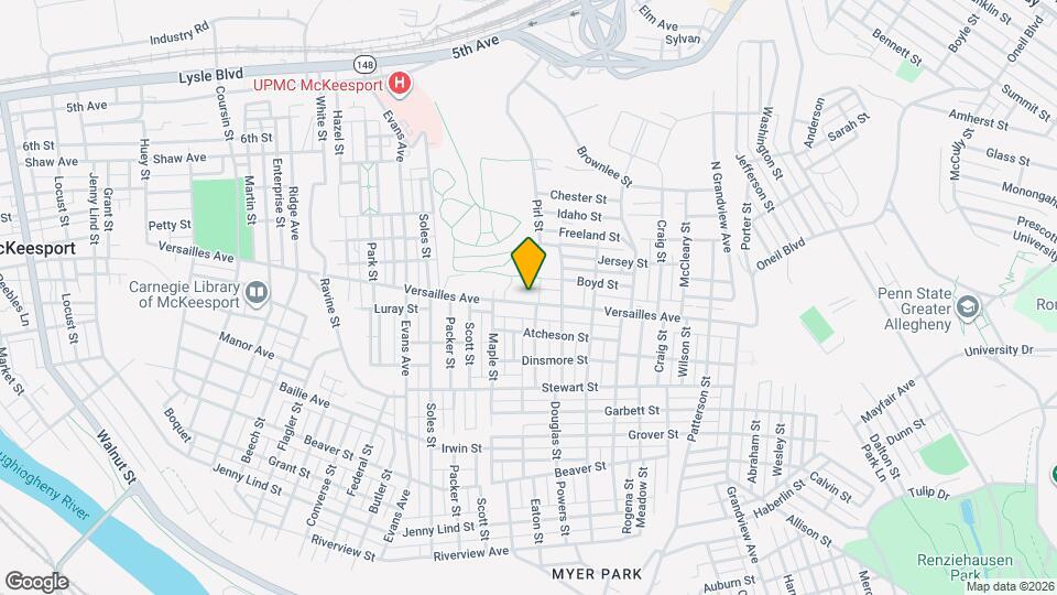 2727 Versailles Ave Map and Location Details