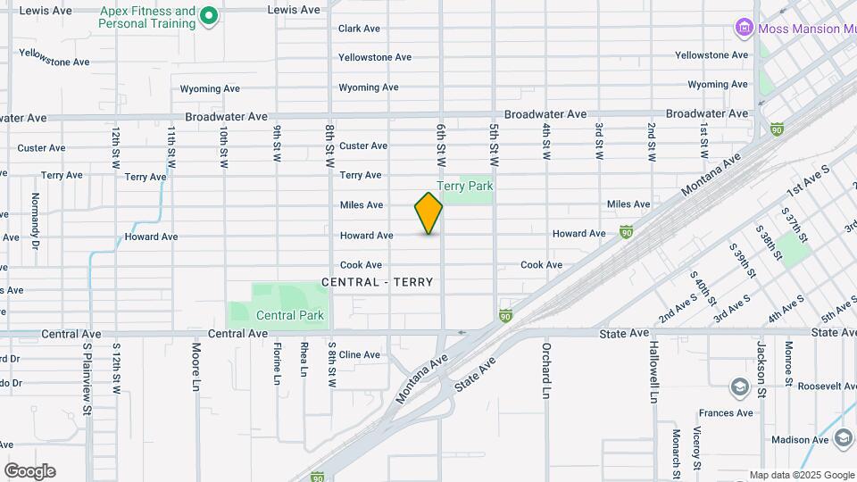 612 Howard Ave Map and Location Details