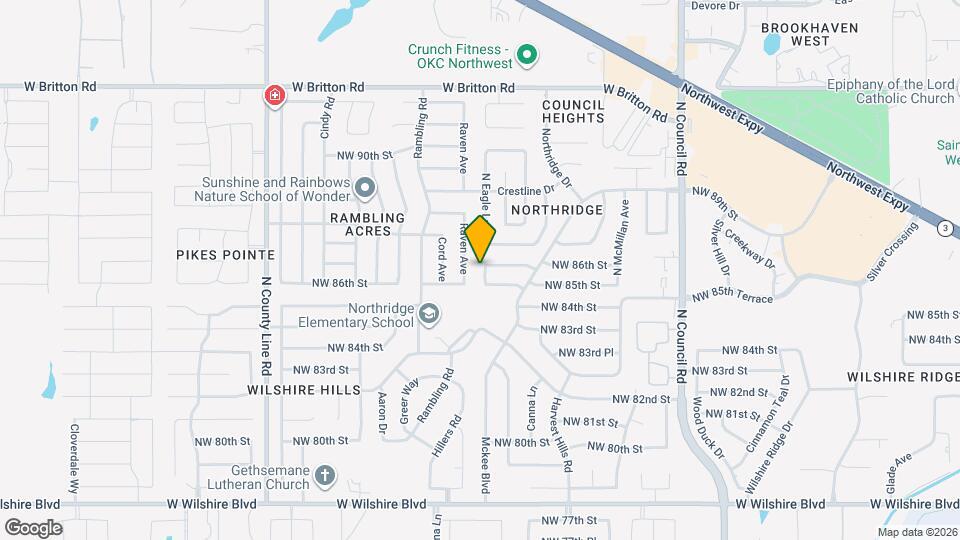8617 N Eagle Ln Map and Location Details