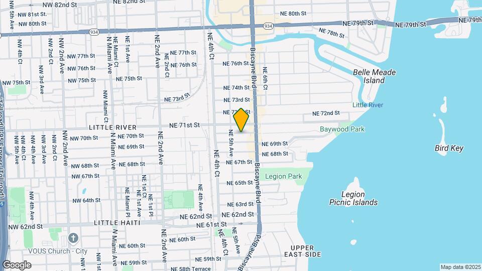 540 NE 70th St Mapa y Detalles de la Ubicación