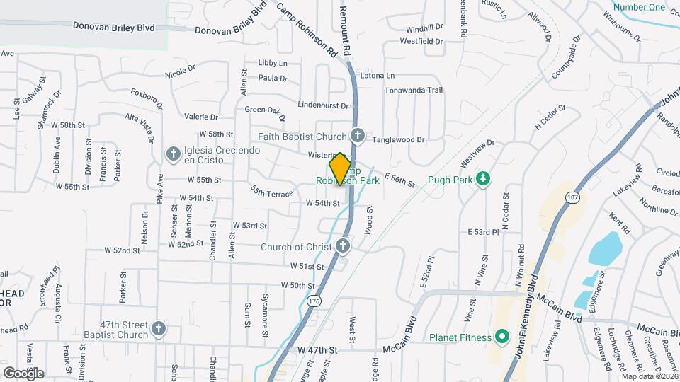 5413 N Main St Map and Location Details