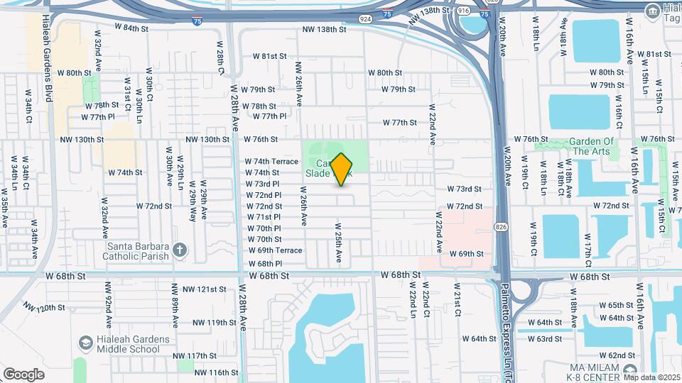 2485 W 72nd Pl Map and Location Details