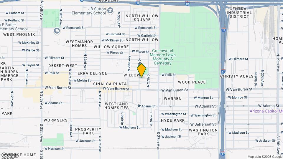 2806 W Melvin St Map and Location Details