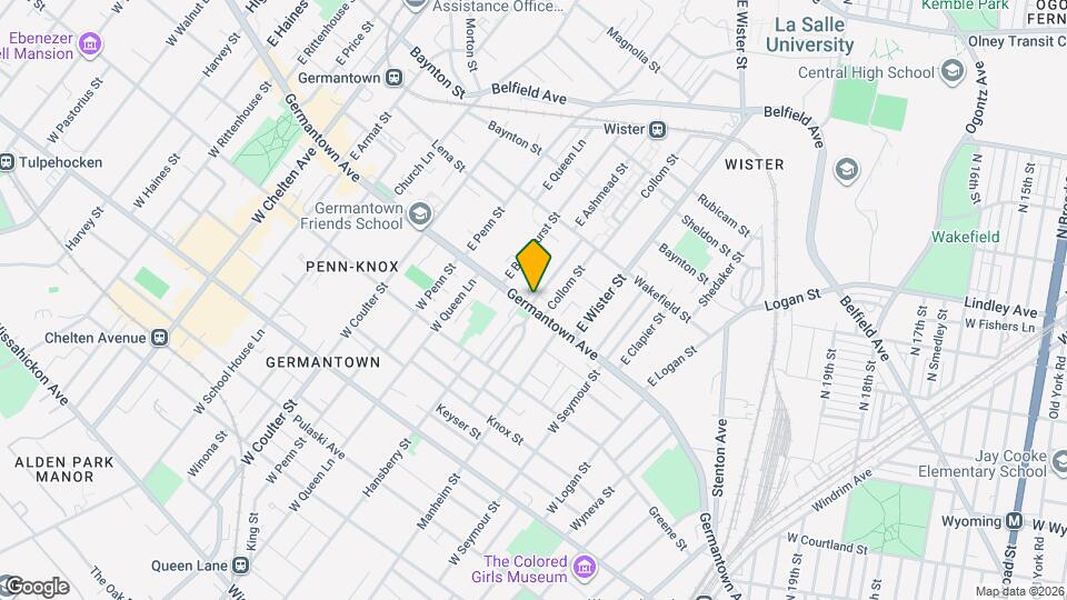 5201 Germantown Ave, Unit Apt 1 Mapa y Detalles de la Ubicación