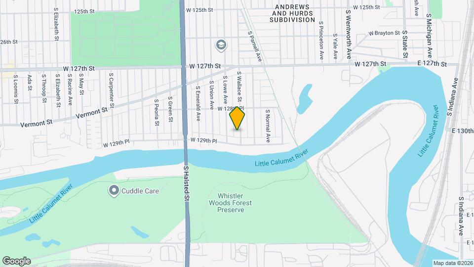 12924 S Wallace St Mapa y Detalles de la Ubicación