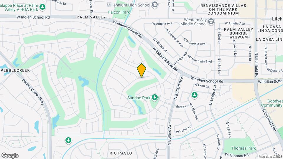 14909 W Crenshaw Dr Map and Location Details