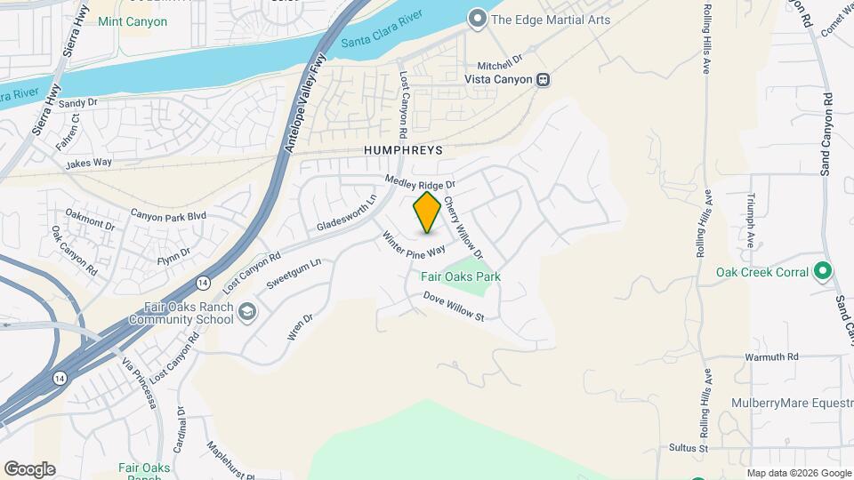 17430 Dusty Willow Ct Map and Location Details