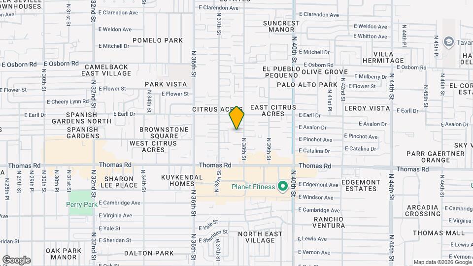 3014 N 38th St Map and Location Details