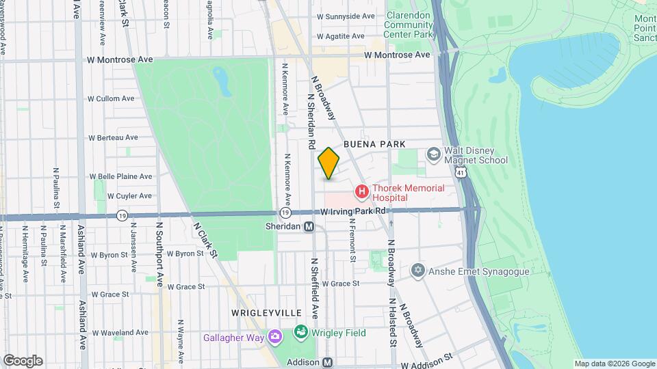 968 W Cuyler Ave, Unit 305 Map and Location Details