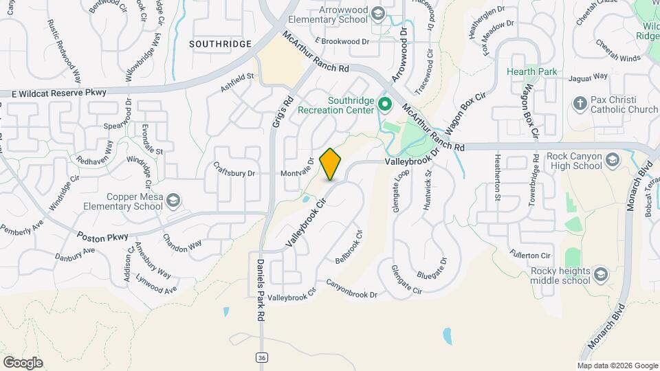 10914 Valleybrook Cir Map and Location Details