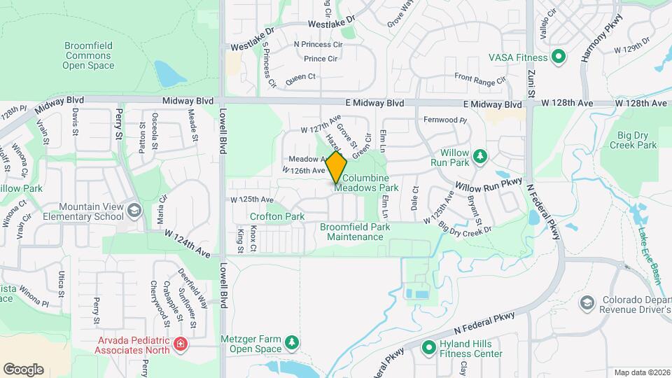 12606 Hazel Ct Map and Location Details