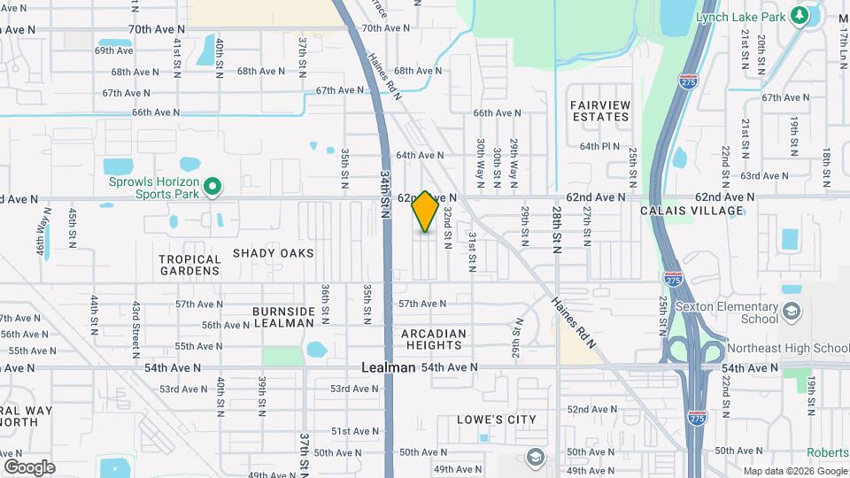3301 58th Ave N Mapa y Detalles de la Ubicación