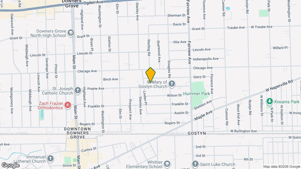 602 Prairie Ave Map and Location Details