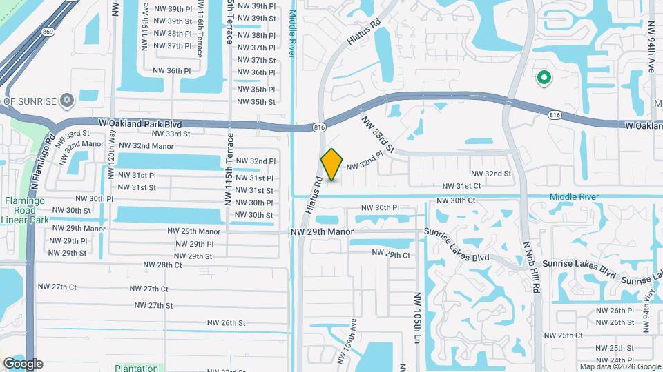 3138 NW 109th Terrace Map and Location Details