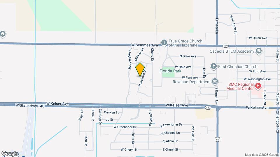 200 Roselawn Dr Map and Location Details