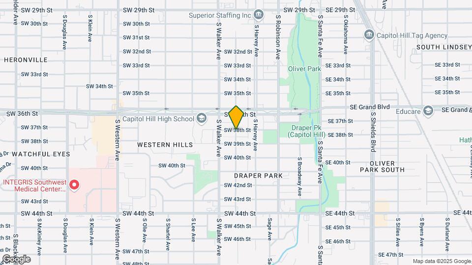 3904 S Hudson Ave Map and Location Details