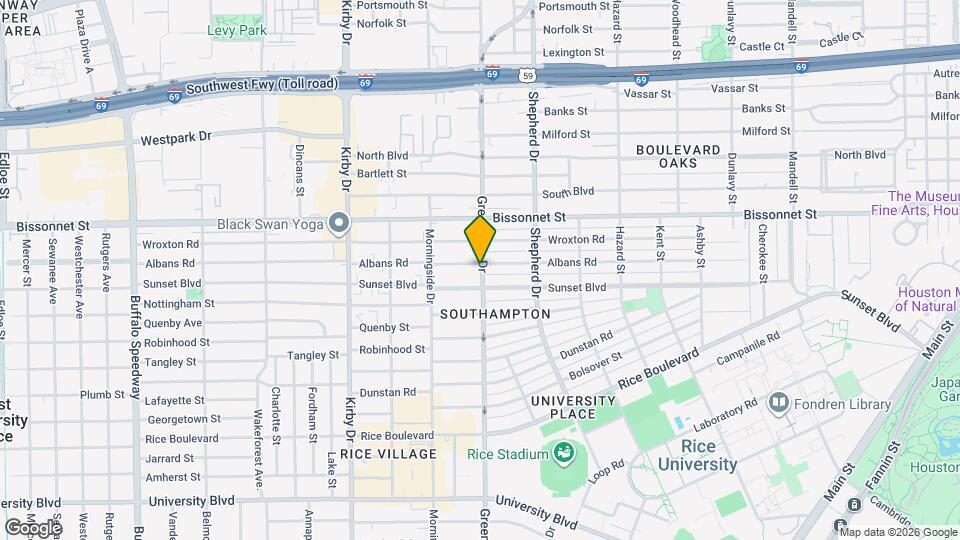 2301 Albans Rd Map and Location Details