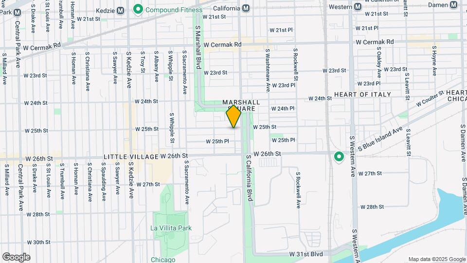 2815 W 25th St Map and Location Details