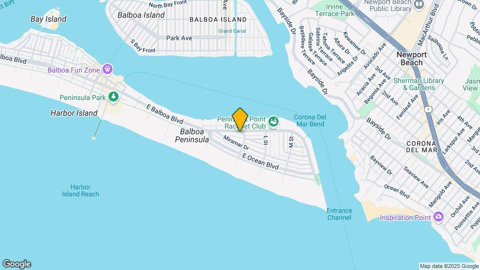 1633 E Balboa Blvd Mapa y Detalles de la Ubicación