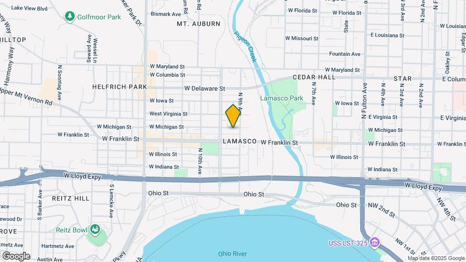 1912 W Michigan St Map and Location Details