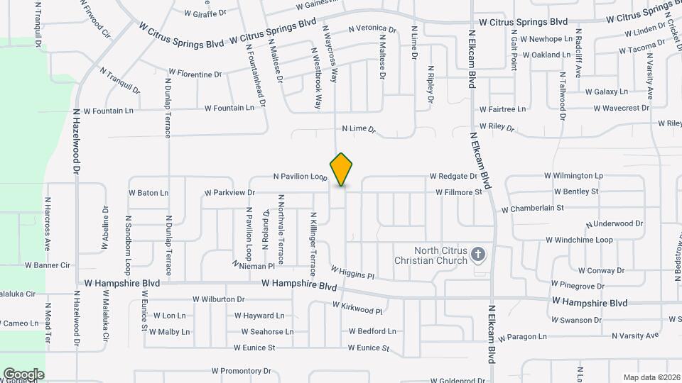 6744 N Waycross Way Map and Location Details