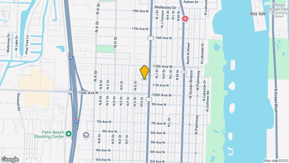 1110 N H St Map and Location Details