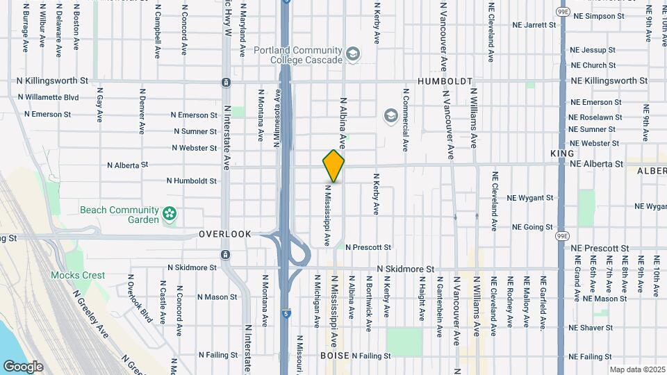 826 N Humboldt St Map and Location Details