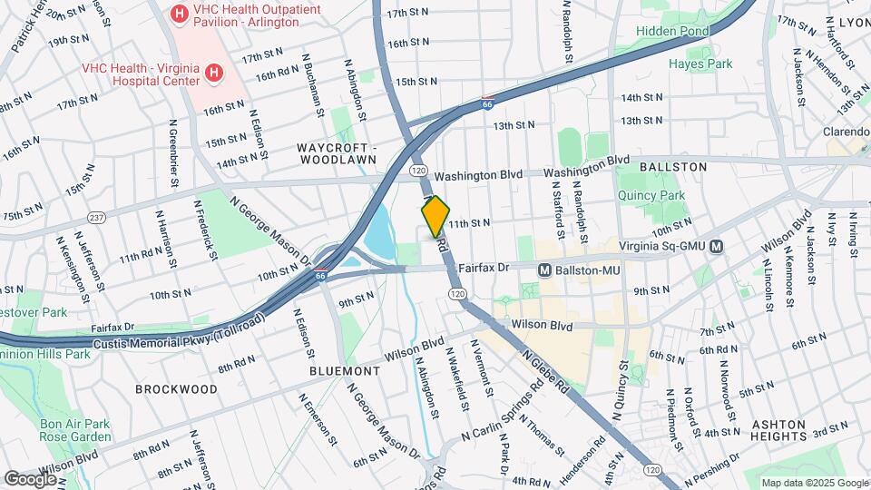 Placemakr Marymount Ballston Map and Location Details