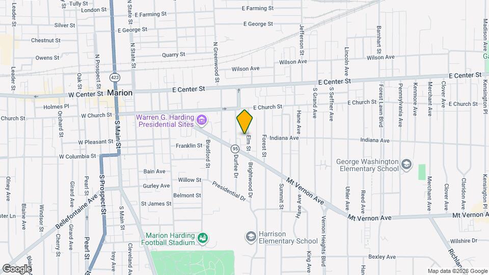 261 1/2 Elm St Map and Location Details