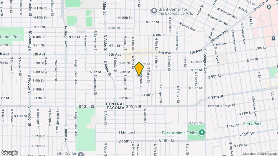 820 S Anderson St Map and Location Details