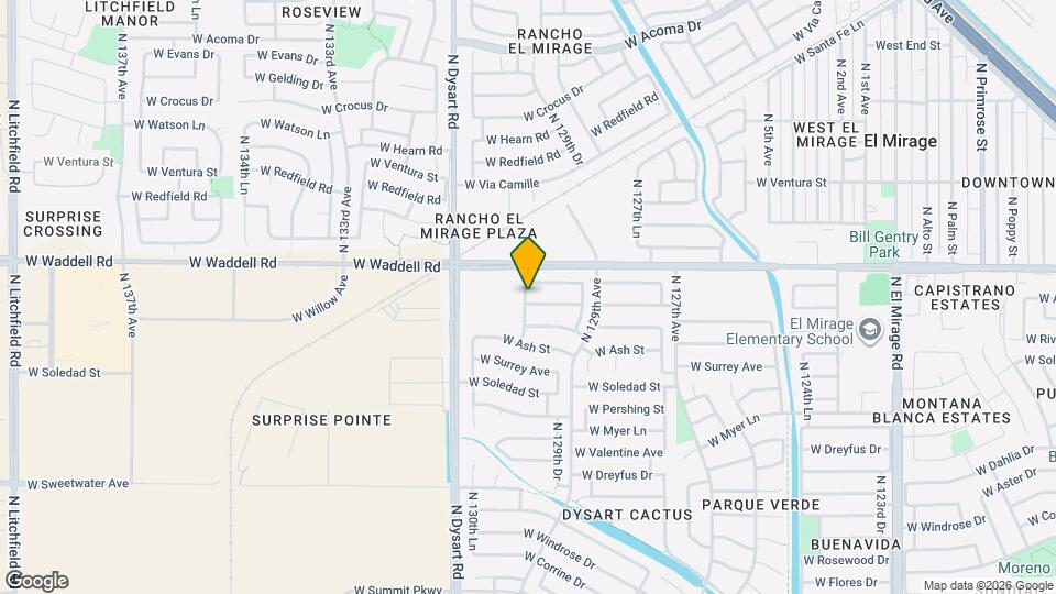 12954 W Voltaire Ave Mapa y Detalles de la Ubicación