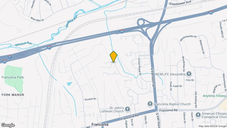 6105 Castletown Way Map and Location Details