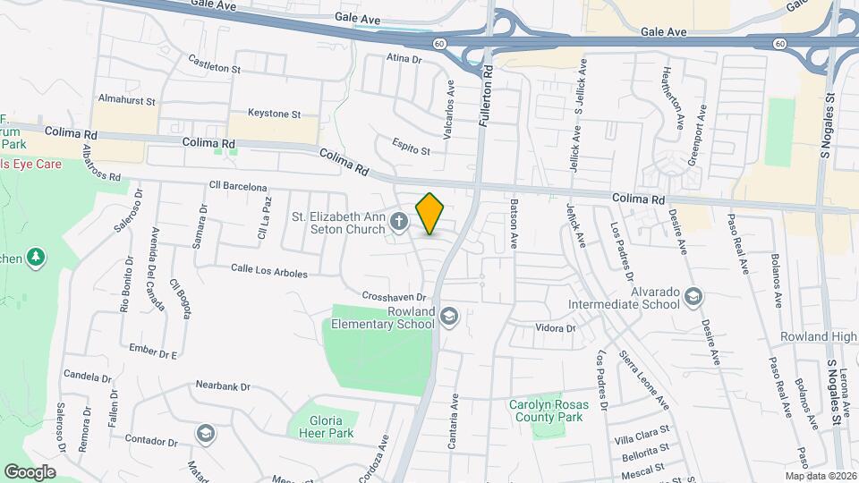 18217 Vía Calma Map and Location Details