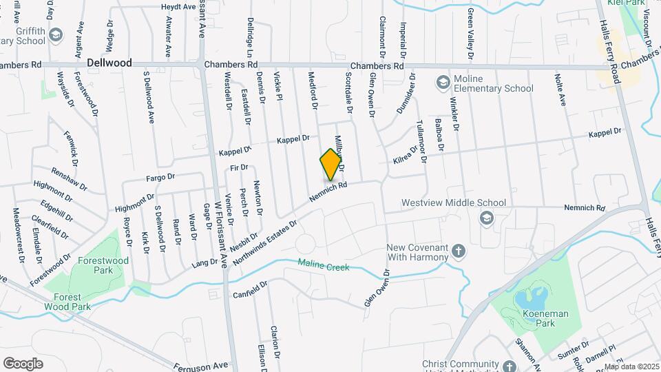 9700 Medford Dr Mapa y Detalles de la Ubicación