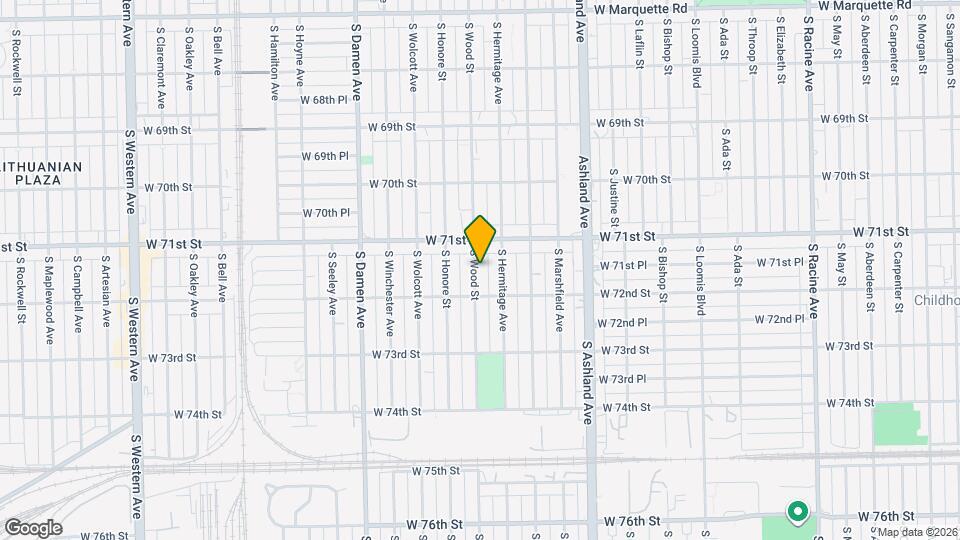 7131 S Wood St Map and Location Details