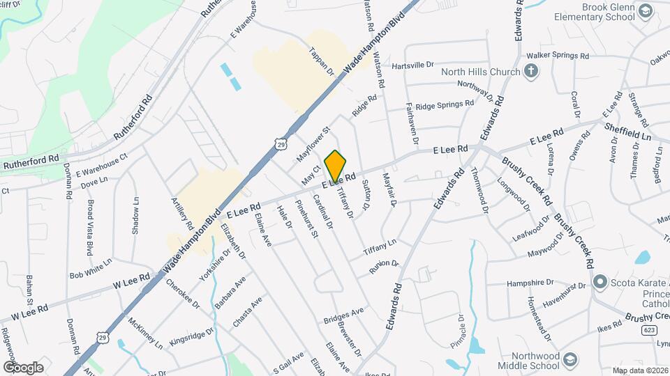 702 E Lee Rd Map and Location Details