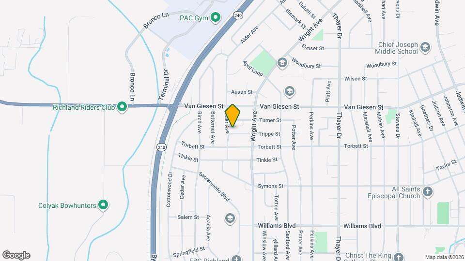 2112 Trippe St Mapa y Detalles de la Ubicación