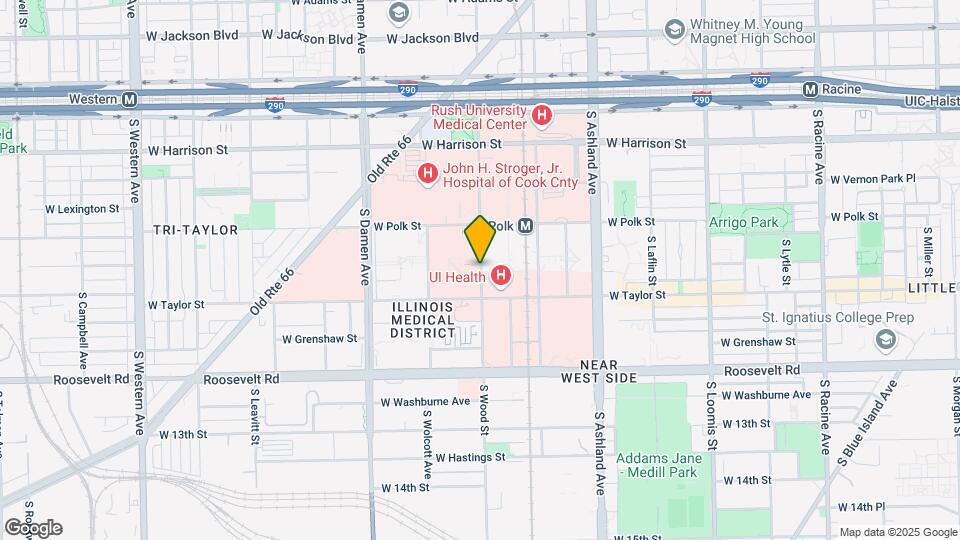 928 S Wood St Map and Location Details