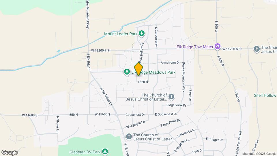 1076 Bear Hollow Ln Map and Location Details
