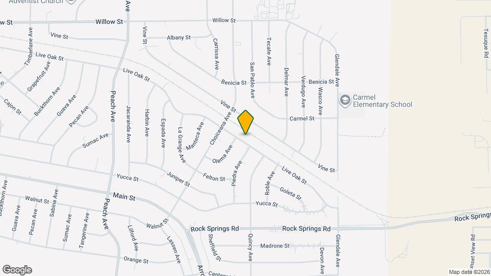 18938 Live Oak St Map and Location Details