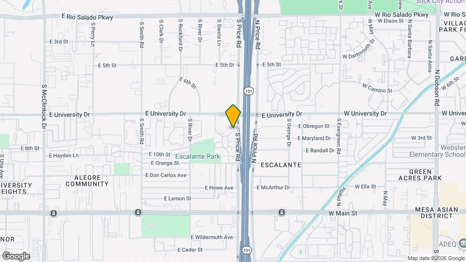 911 S Siesta Ln Map and Location Details