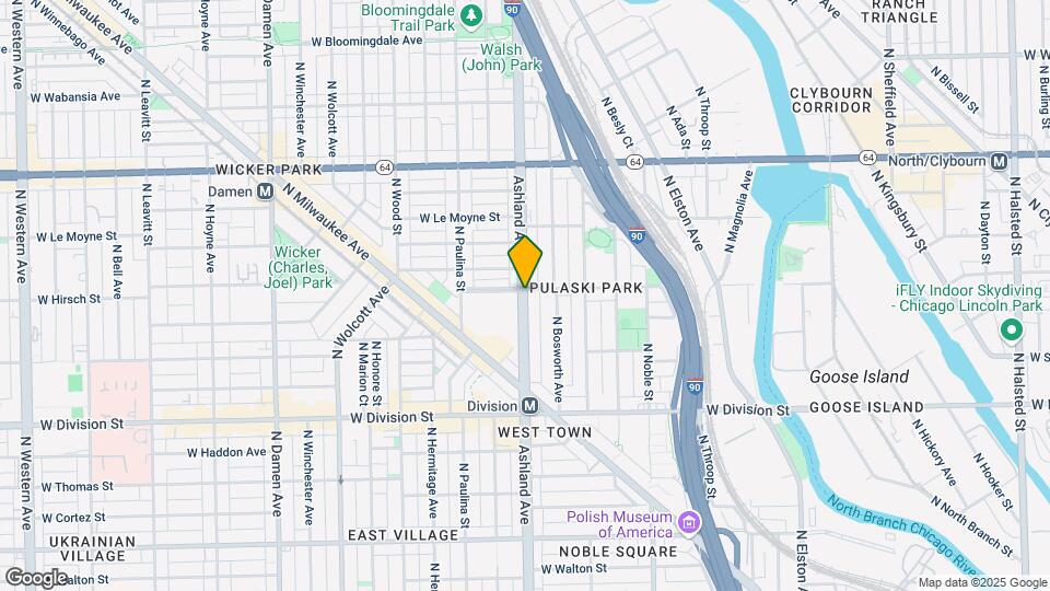 1363 N Ashland Ave Map and Location Details