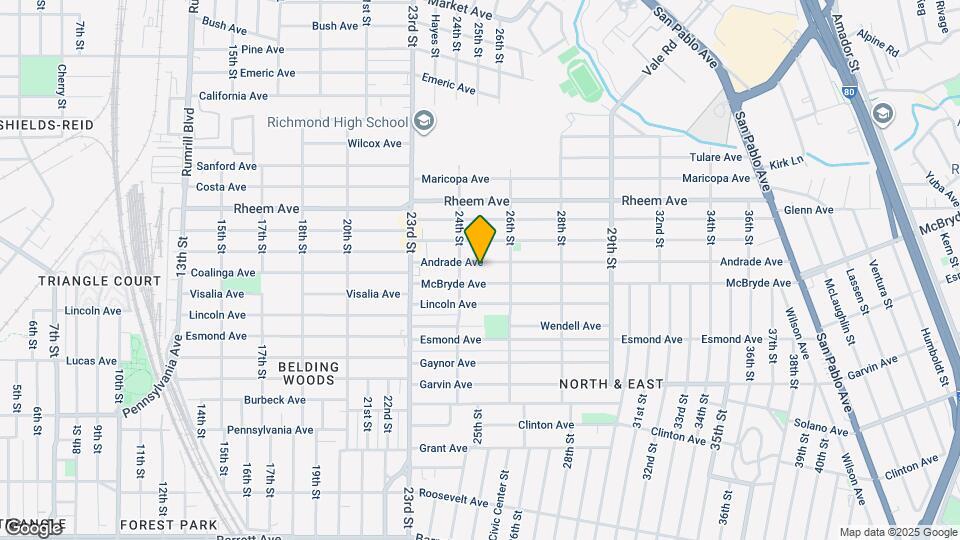 2436 Andrade Ave Map and Location Details