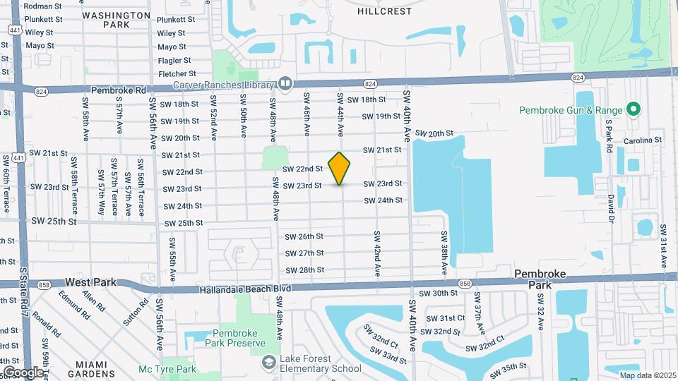 4400 SW 23rd St Mapa y Detalles de la Ubicación