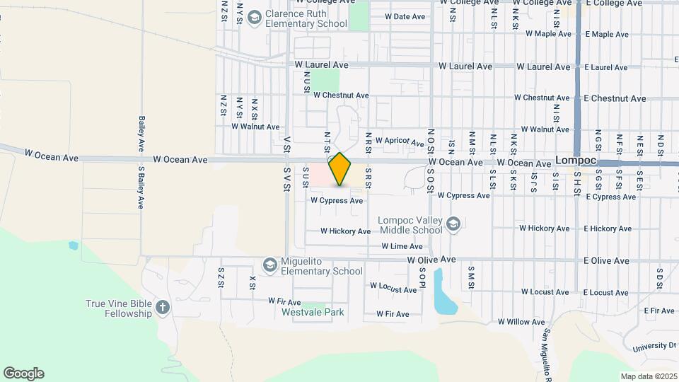 1213 W Cypress Ave, Unit D Map and Location Details