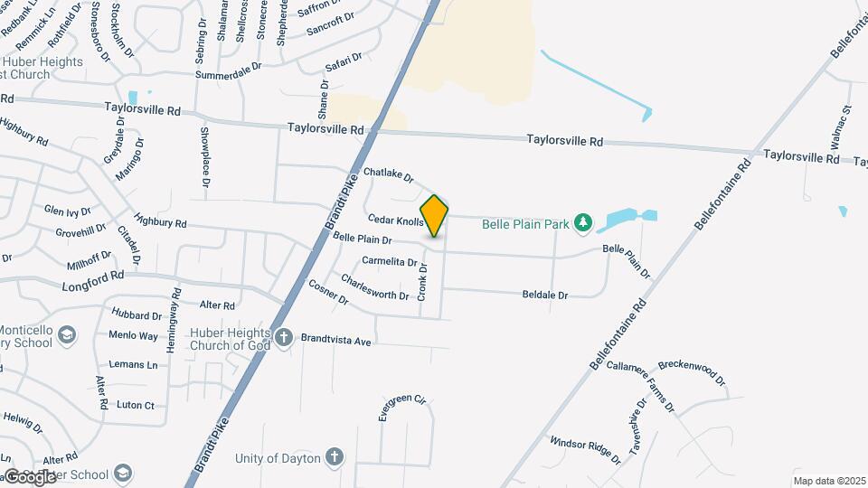 7401 Belle Plain Dr Mapa y Detalles de la Ubicación