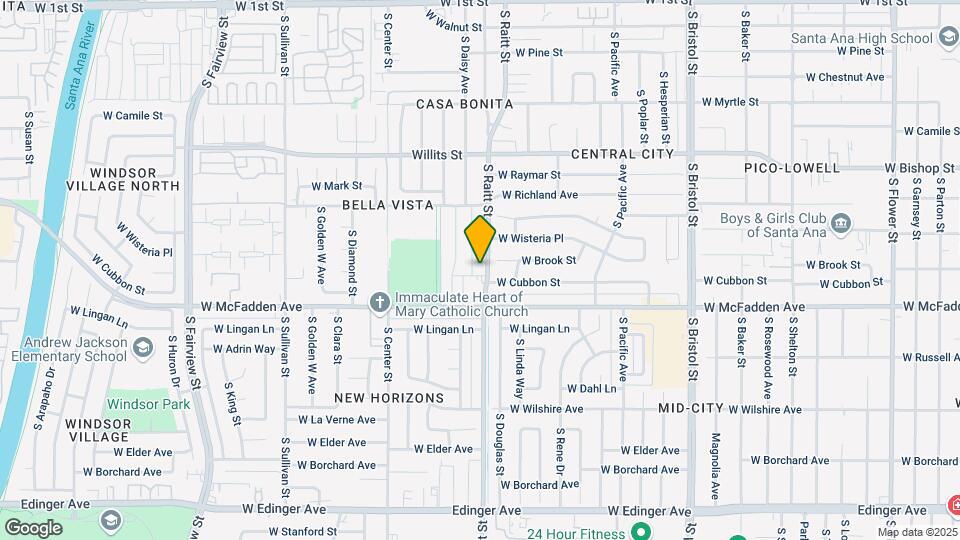 834 S Raitt St Mapa y Detalles de la Ubicación